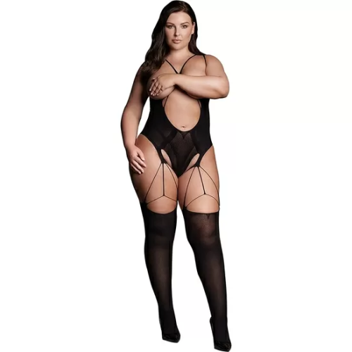 LE DÉSIR-SHADE-ELARA VII - BODYSTOCKING CON COPAS ABIERTAS - TALLA GRANDE