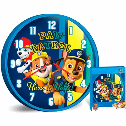 RELOJ PARED PATRULLA CANINA PAW PATROL