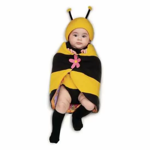 DISFRAZ BEBE ABEJA MAYA CON MANTA TALLA 7-12 M