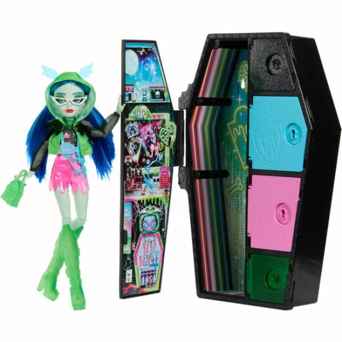 MUÑECA GHOULIA SKULLMATE SECRETS NEON FRIGHTS MONSTER HIGH 25CM