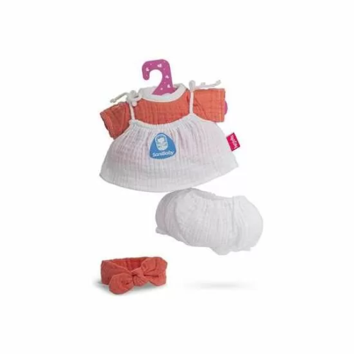 ROPA SANIBABY ANTIBACTERIAS 28 CM MODELO CORAL