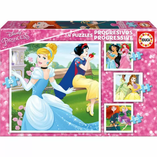 PUZZLE PROGRESIVO PRINCESAS DISNEY 12-16-20-25PZS