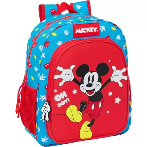 MOCHILA JUNIOR ADAPT.CARRO MICKEY MOUSE 