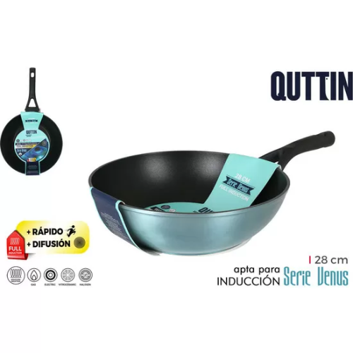 SARTÉN WOK 28CM FULL INDUCTION VENUS QUTTIN