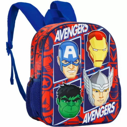 MOCHILA 3D THE FOUR VENGADORES AVENGERS MARVEL 31CM