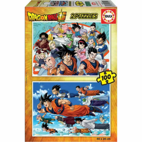 PUZZLE DRAGON BALL SUPER 2X100PZS