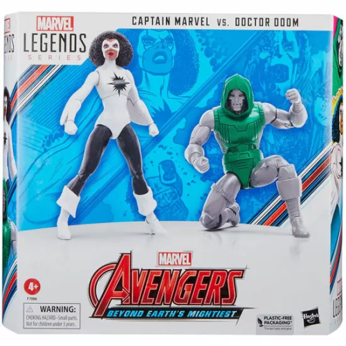 FIGURA CAPTAIN MARVEL VS DOCTOR DOOM BEYOND EARTHS MIGHTIEST LOS VEGADORES AVENGERS MARVEL 15CM