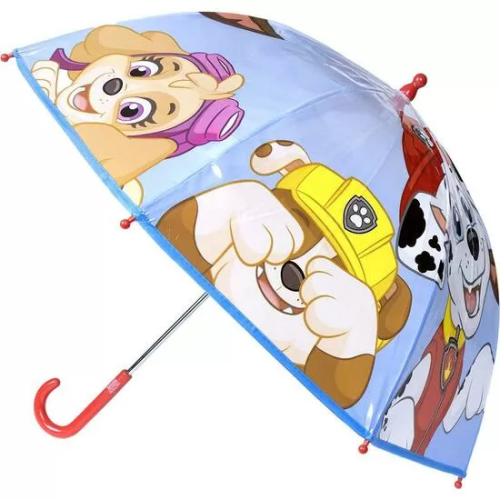 PARAGUAS MANUAL POE BURBUJA PAW PATROL MULTICOLOR