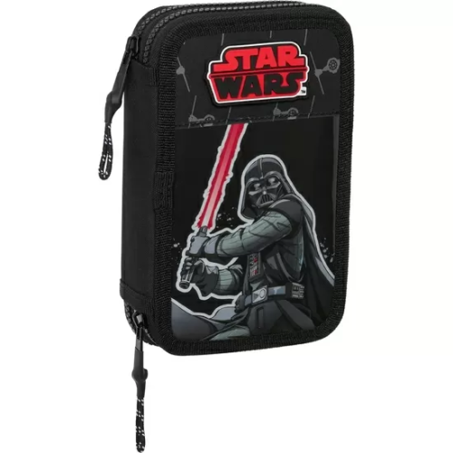 PLUMIER DOBLE PQÑO 28 PCS STAR WARS 