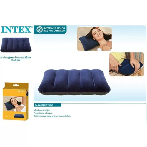 ALMOHADA HINCHABLE FLOCADA 43X28X9C