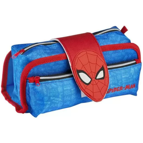 ESTUCHE PORTATODO VELCRO SPIDERMAN BLUE