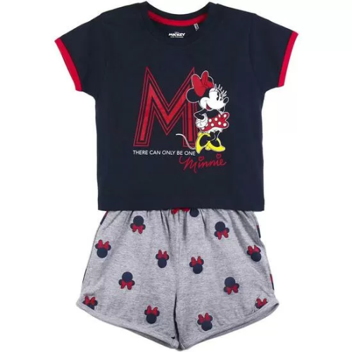 PIJAMA CORTO SINGLE JERSEY PUNTO MINNIE DARK BLUE