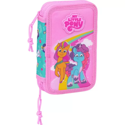 PLUMIER DOBLE PQÑO 28 PCS MY LITTLE PONY 