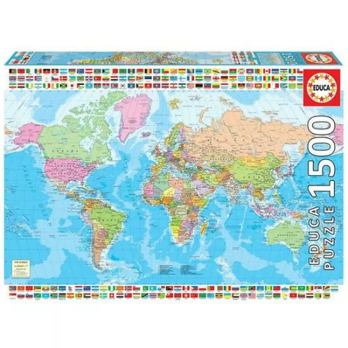 PUZZLE EDUCA 1500 PZ. MAPAMUNDI POLÍTICO