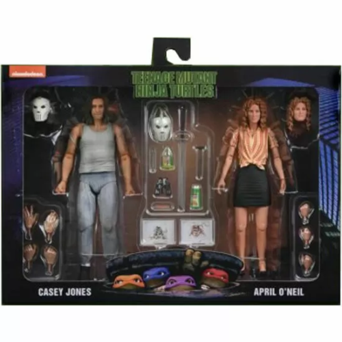 BLISTER 2 FIGURAS APRIL ONEIL + CASEY JONES TORTUGAS NINJA 18CM