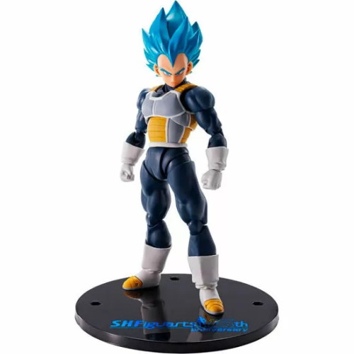 FIGURA SH FIGUARTS VEGETA SUPER SAIYAN BLUE 15TH ANNIVERSARY DRAGON BALL SUPER 14CM