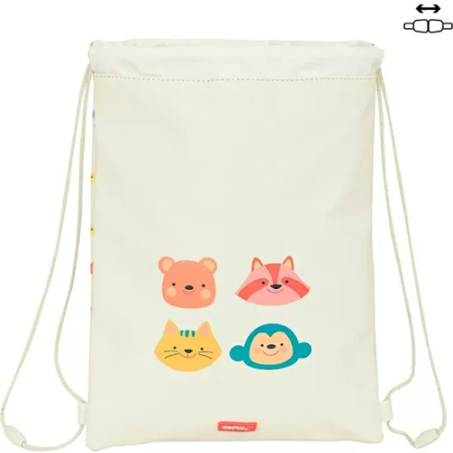 ANIMALES GYMBAG SACO MOCHILA 26X34 CM