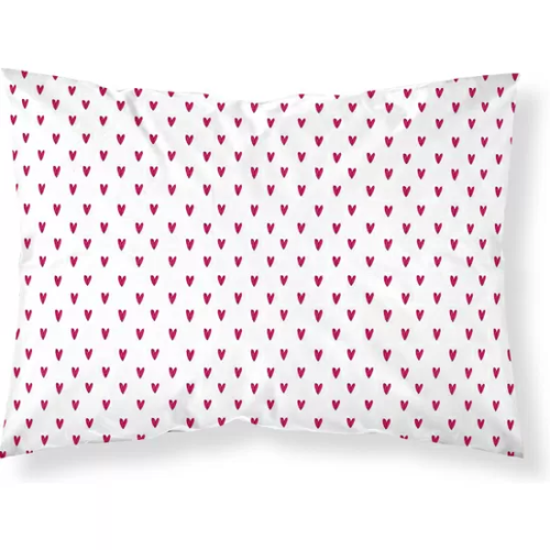 FUNDA DE ALMOHADA 100% ALGODÓN CORAZONES DE MUNDOPIRUUU DE 50X80