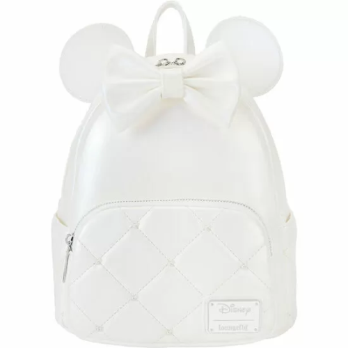 MOCHILA IRIDESCENT WEDDING MINNIE MOUSE DISNEY LOUNGEFLY 26CM