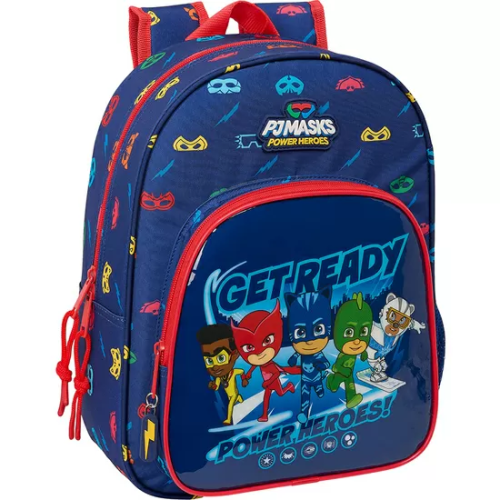 MOCHILA INFANTIL ADAPT.CARRO PJMASKS 