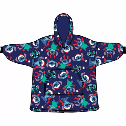 BATA SUDADERA OVERSIZE STITCH DISNEY CORAL ADULTO