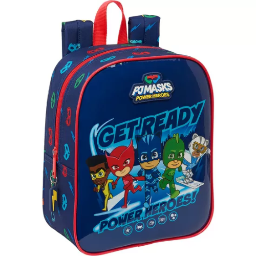 MOCHILA GUARDERIA ADAPT.CARRO PJMASKS 