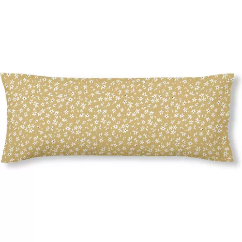 FUNDA DE ALMOHADA 100% ALGODÓN MODELO PROVENZA MOSTAZA DE 105 CM