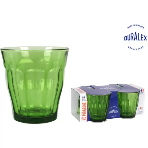 SET 4 VASO 31CL VERDE PICARDIE