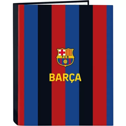 FC. BARCELONA CARPETA FOLIO 4 ANILLAS MIXTAS 26X4X33 CM