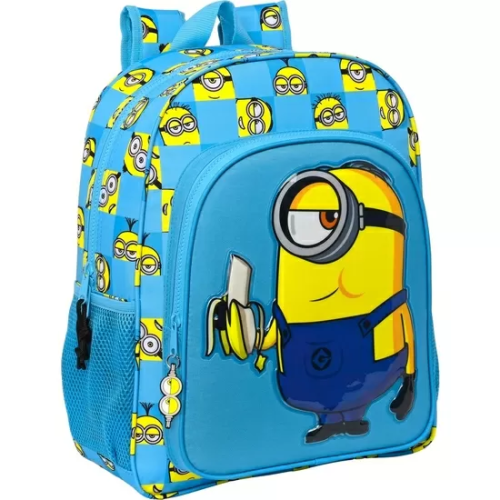 MINIONS MOCHILA ADAPTABLE A CARRO 32X38X12