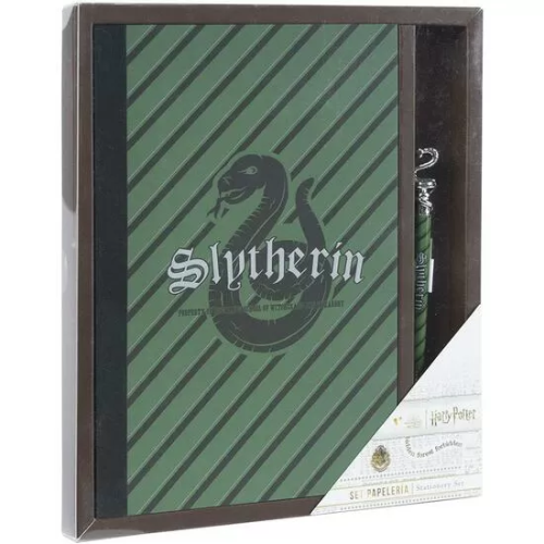 SET DE PAPELERÍA HARRY POTTER SLYTHERIN GREEN