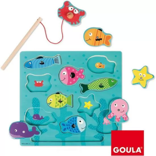 PUZZLE PESCA MADERA MAGNETICO