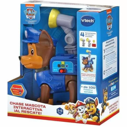 MASCOTA INTERACTIVA CHASE ¡AL RESCATE!. JUEGA CON SUS ACCESORIOS Y COMPLETA LAS MISIONES DE RESCATE