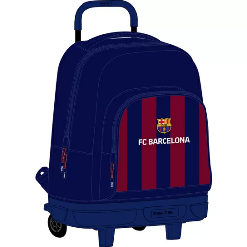 MOCHILA GDE. C/RUEDAS COMPACT EXTRAIBLE F.C.BARCELONA