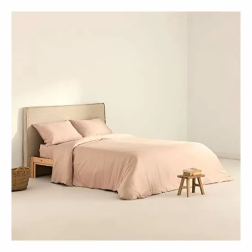 FUNDA NÓRDICA SATÉN 300 HILOS PINK PARA CAMA DE 105 (180X220 CM)