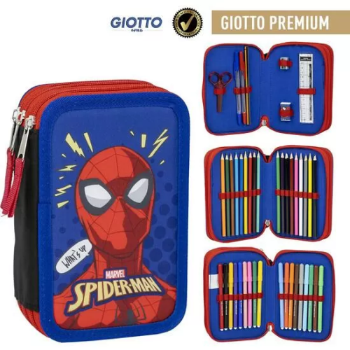 PLUMIER CON ACCESORIOS GIOTTO SPIDERMAN