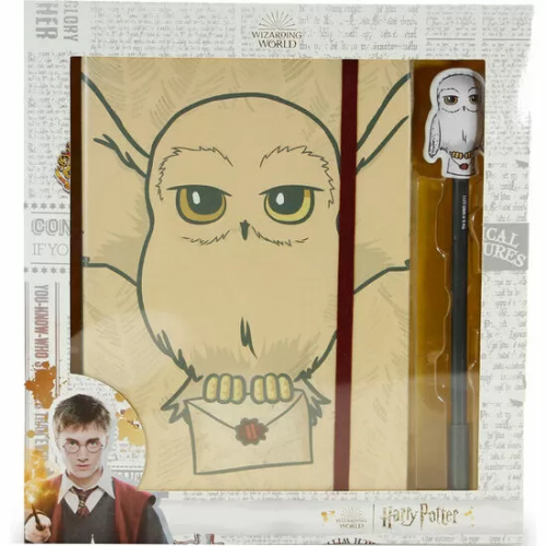 SET DIARIO + BOLIGRAFO HEDWIG HARRY POTTER