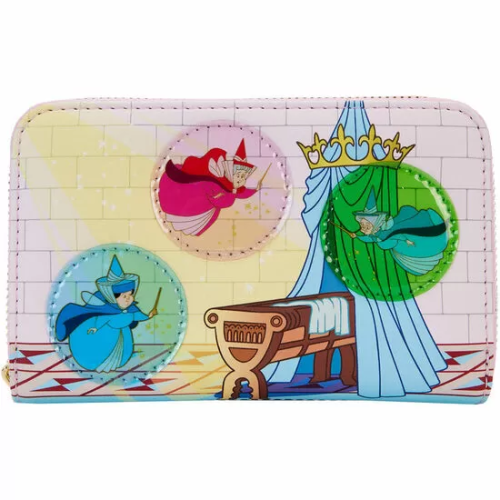 CARTERA HADAS MADRINAS CASTILLO LA BELLA DURMIENTE DISNEY LOUNGEFLY