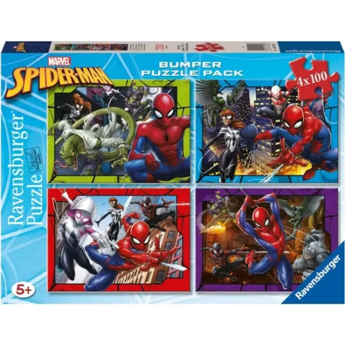 PUZZLE SPIDER-MAN 4X100 PZAS.