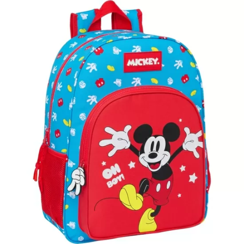 MOCHILA DE 33 CM ADAPT.CARRO MICKEY MOUSE 