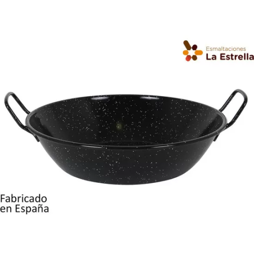 PAELLERA HONDA BORDONADA 38CM - 8L JASPEADA