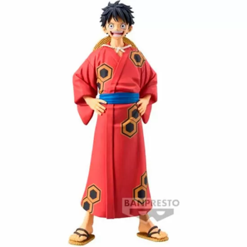 FIGURA MONKEY D LUFFY WANOKUNI YUKATA THE GRANDLINE SERIES ONE PIECE 16CM