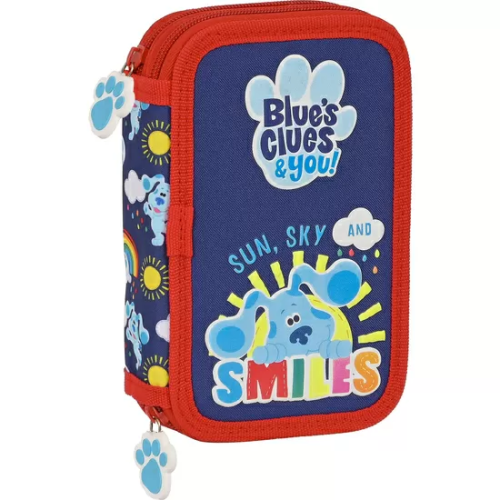 PLUMIER DOBLE PQÑO 28 PCS BLUES CLUES