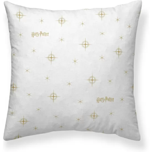 FUNDA DE ALMOHADA 100% ALGODÓN MODELO HPOTTER STARS GOLD DE 65X65 CM.