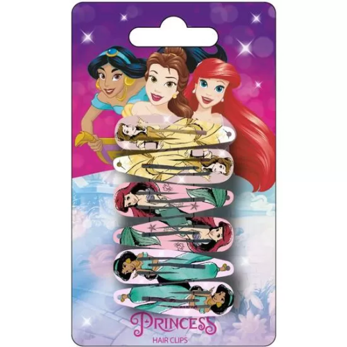 ACCESORIOS PELO CLIPS 6 PIEZAS PRINCESS