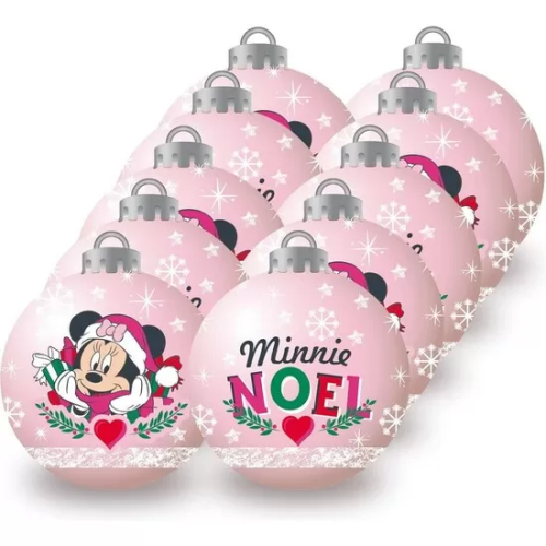 BOLAS NAVIDAD 6CM PACK 10 MINNIE MOUSE 