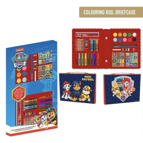 SET PAPELERÍA COLOREABLE CAJA PAW PATROL