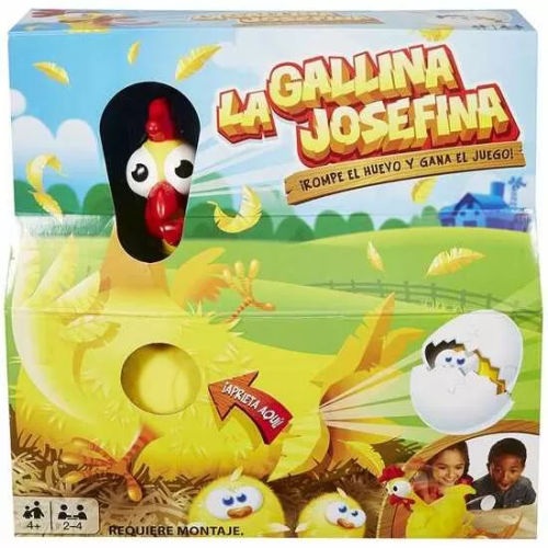 JUEGO LA GALLINA JOSEFINA PULSA EL PECHO Y CACAREA