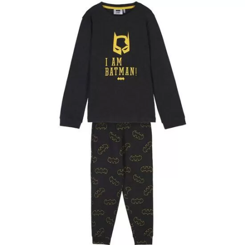 PIJAMA LARGO SINGLE JERSEY BATMAN GRIS