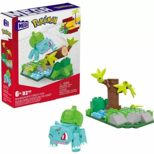 KIT CONSTRUCCION MEGA CONSTRUX BULBASUR FOREST FUN POKEMON 82PZS